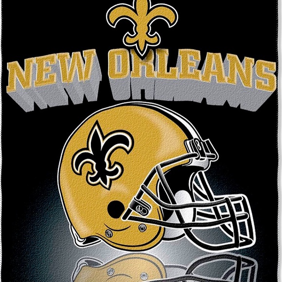 NFL New Orleans Saints Gridiron Fleece Throw, 50 x 60-inches - Picture 1 of 4